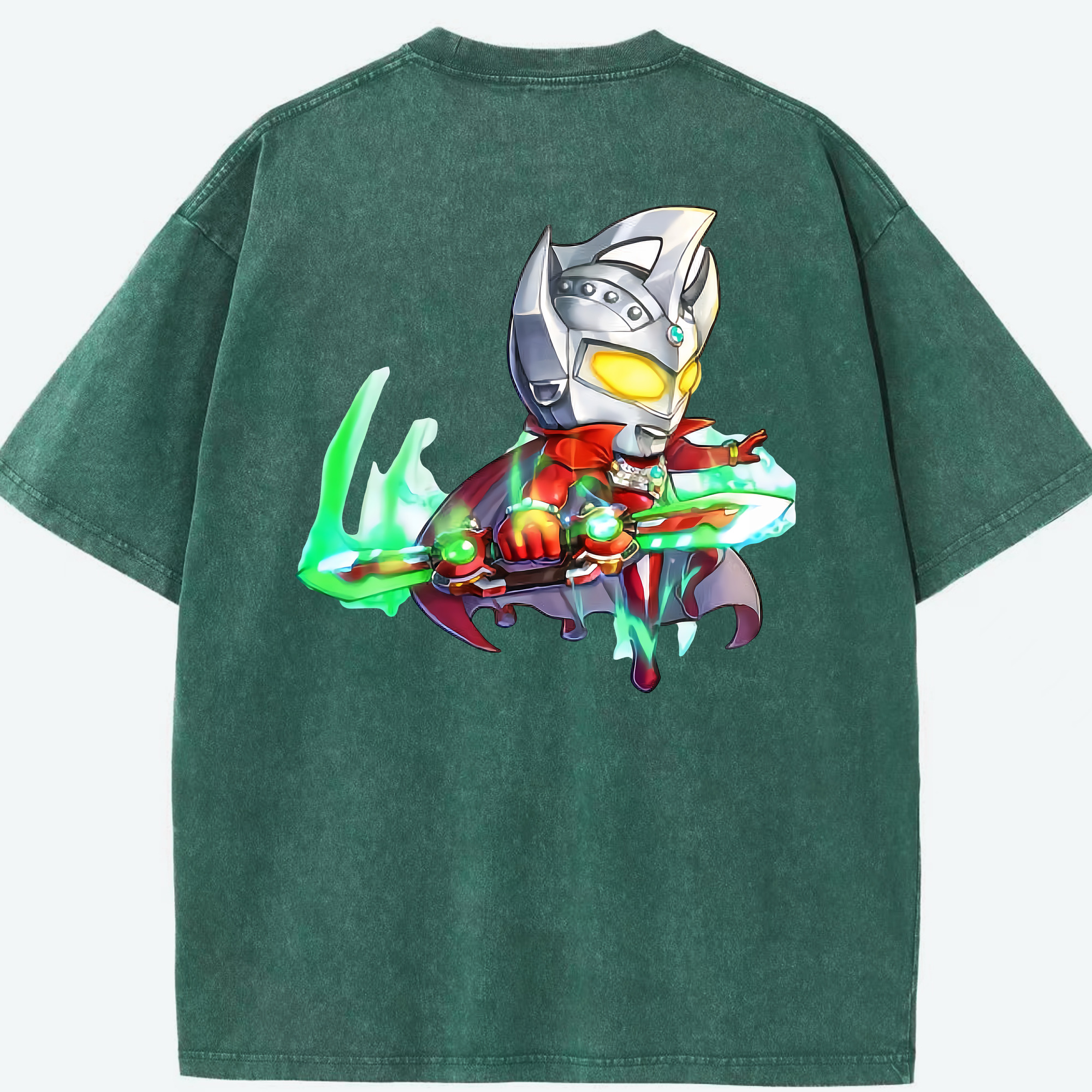 （画像用） ウルトラマン Ultraman 綿100% ヴィンテージ風 半袖Tシャツ（背面プリント）